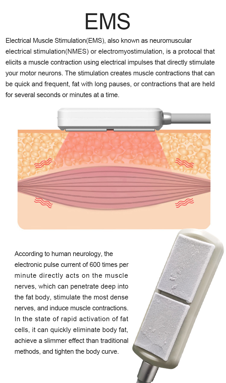 EMS Cooling Beauty Therapy Machine Fat And Cellulite Reduction Machine