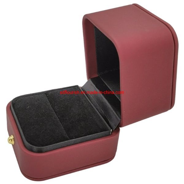 Luxury Hand Made Stock Custom PU Leather Jewelry Watch Display Box, China Factory Wholesale Clamshell Jewelry Packaging Box