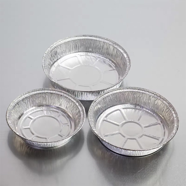 Large Capacity Alufoil Oblong / Round 12 LB Container With Board