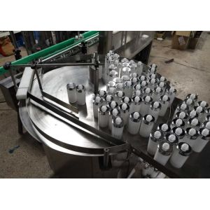 Automatic Bottle Filling Cap Screwing And Pressing Machine With Bottle Feeding