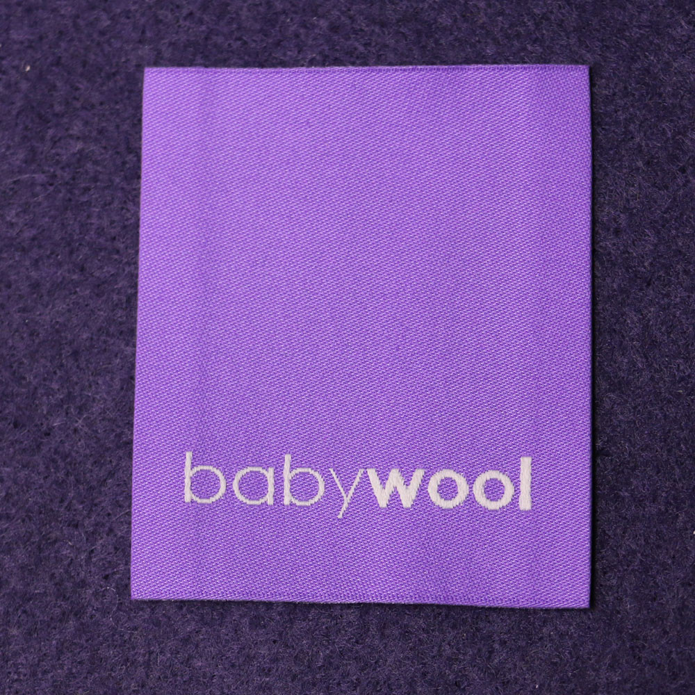 Charm Damask Woven Label End Folded For Garment , Custom Fabric Tags