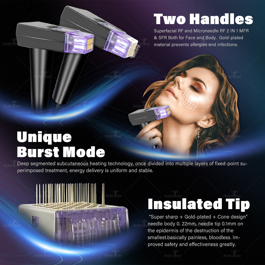 Morpheus 8 Fractional Microneedle Radio Frequency Skin Rejuvenation Resurfacing Anti-Age Beauty Machine
