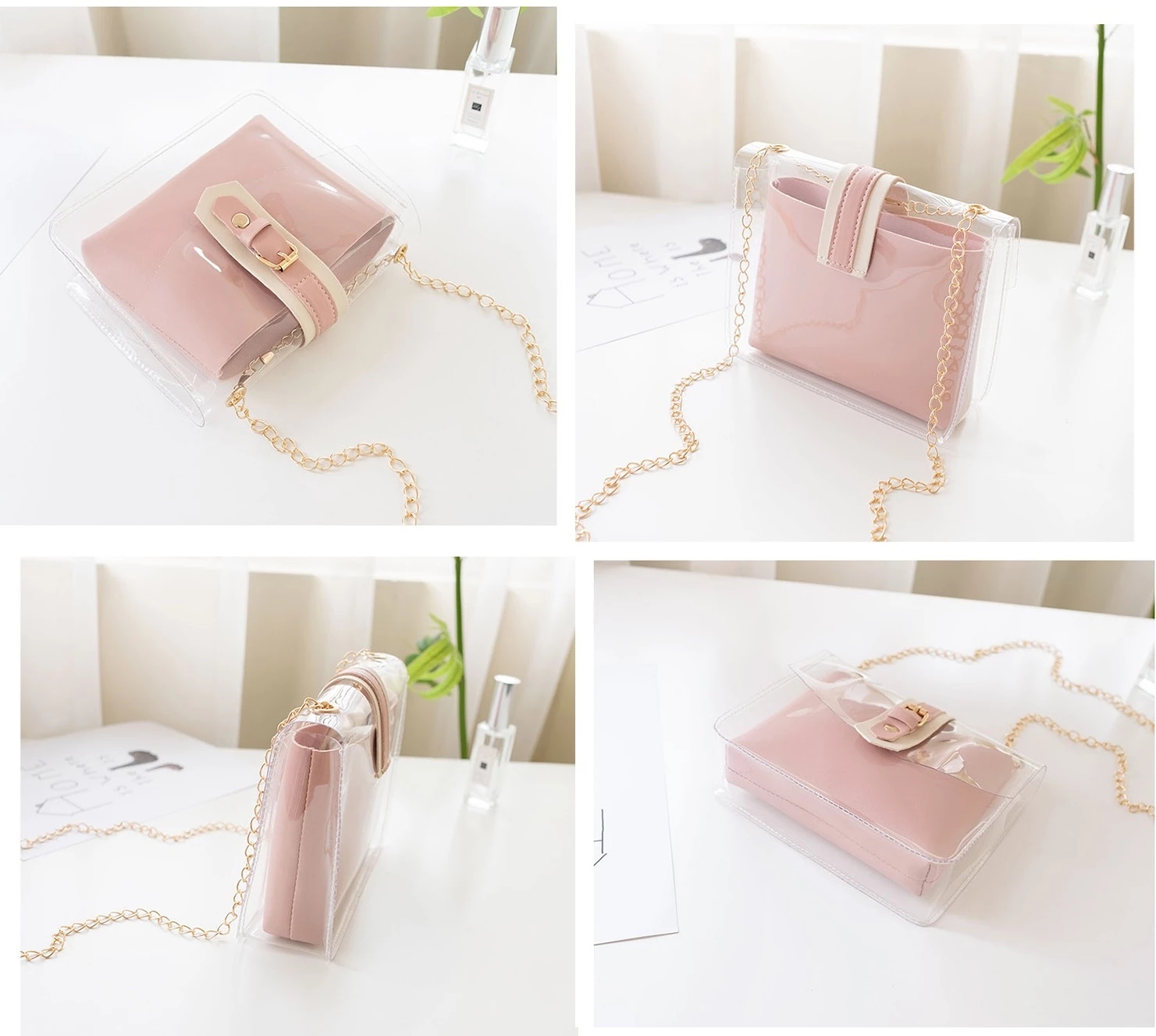 Summer Transparent Clear PVC Jelly Shoulder Bag