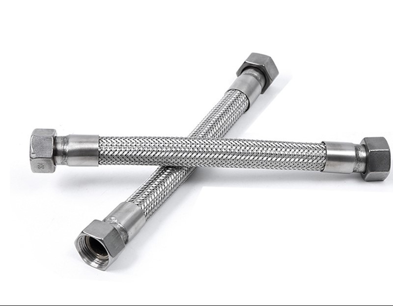 Nut Metal Stainless Steel Braided Flexible Hose Pipe Customized Diameter 8-850mm