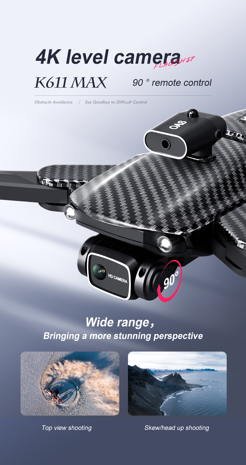 Max Gesture Video 2.4G Wifi FPV Drone 4K Camera 150m Phone Control Beginner-friendly HD Aerial UAV Foldable Motor Plastic