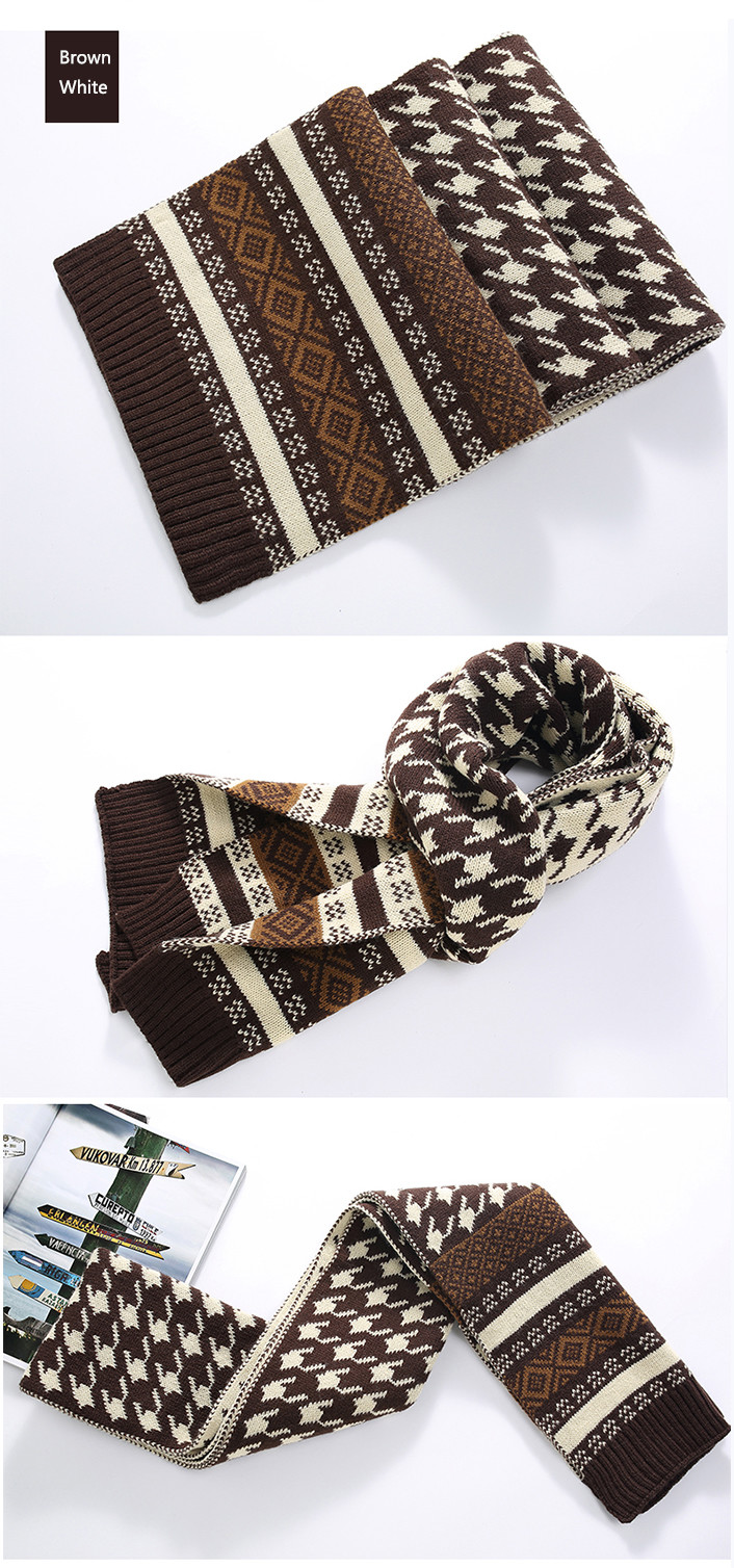 Various HoudstoothDesigns Causal Polyester Knitted Neck Wear For Men