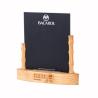 Buy cheap Rewriteable Blackboard Laser Logo Nature Wood Table Top Menu Holders from wholesalers