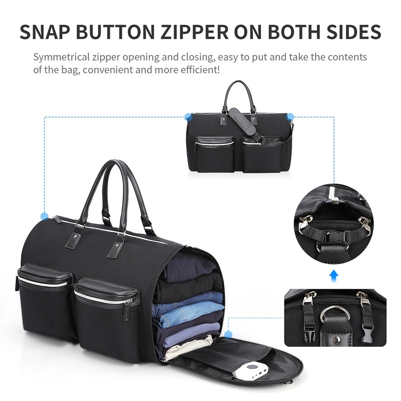 Business Custom Travel Garment Bag Duffel Carry On Hanging Nylon 420D 22X10X13"
