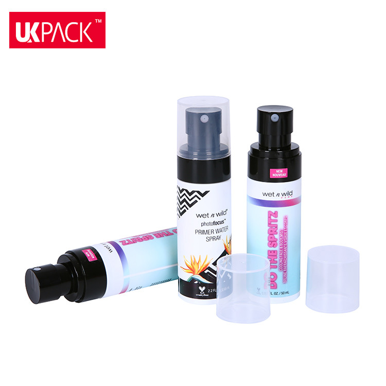 Empty 60ml 100ml 120ml PET Plastic SGS Bulk Cosmetic Spray Bottles