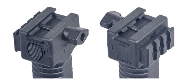 Outdoor Hunting Tactical Vertical Fore Grip with Retractable Bipod and Picattinny Weaver Rail