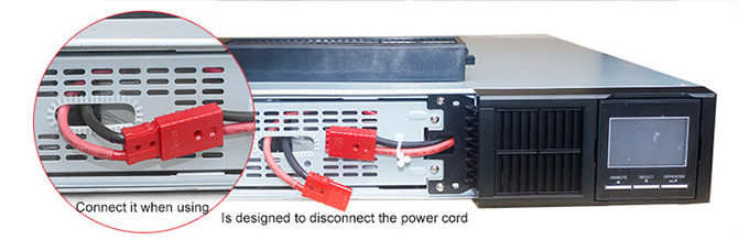 Pure Sine Wave 2400W 3kva 19 Inch Rack Mount UPS Systems For Server