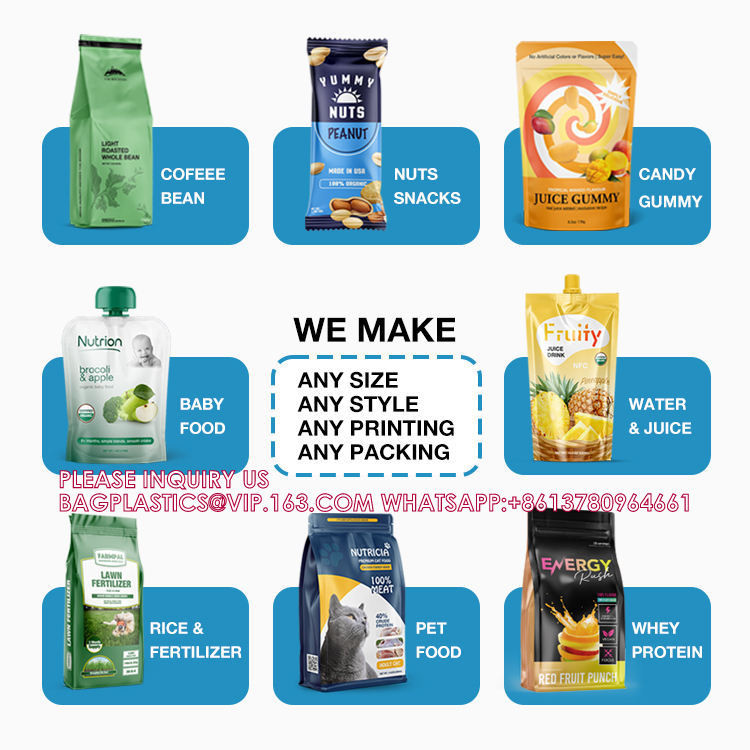 Barrier Stand Up Doypack For 500ml 1000ml Liquid Food Pour Spout Pouch Customize Volume Aluminum Foil Top Handle