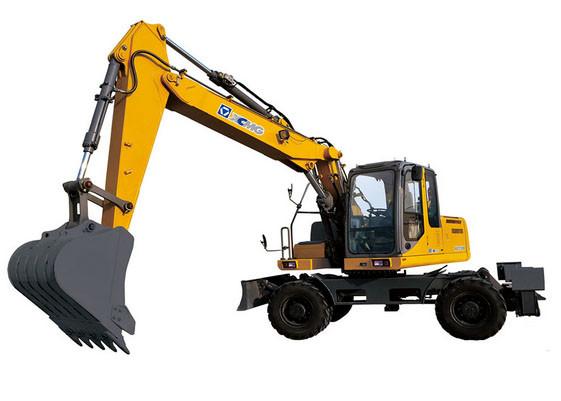XE150W Excavator 104kw Earthmoving Machinery Powerful digging force