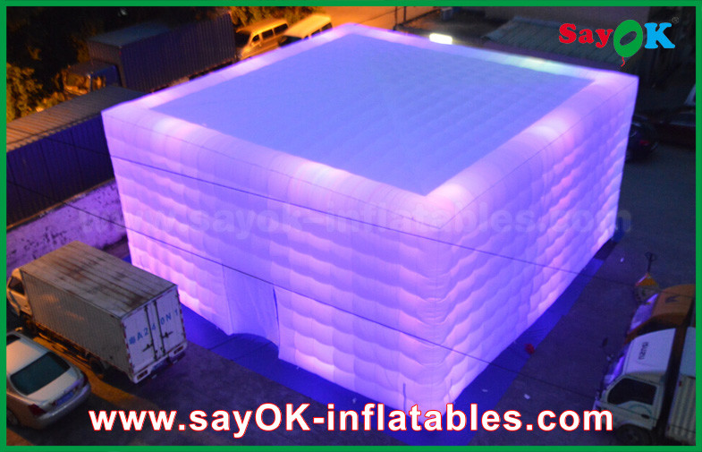 Tent Inflatable Party/Camping Transparent Inflatable Square Tent With Led Lighting