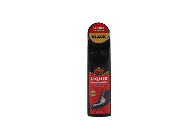 2.46 Fl. Oz. Black Color Liquid Shoe Polish Restore Shine Gloss To Leather Shoes Boots Shines Leather Carnauba Nourishes