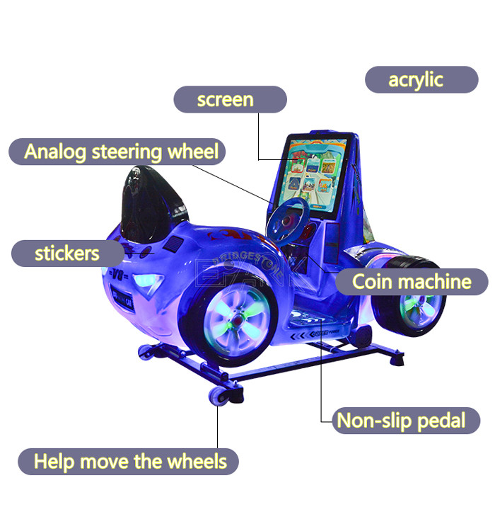 Kids Plastic Rocking F1 Car noboddy car rocker/Rocking toy,Shopping mall business machine