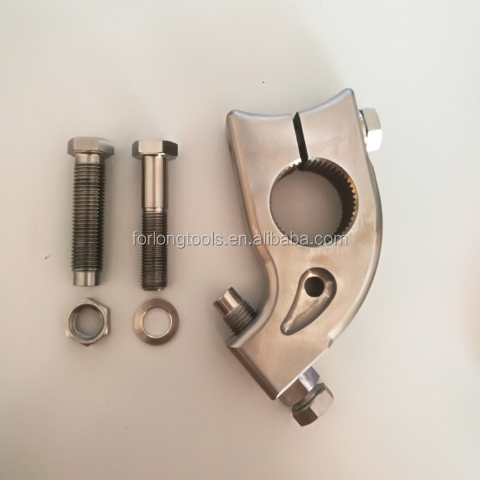 DIN Standard and Titanium Bolt 7/16"-20 With 9/16" Hex Nut for 1-1/8" Torsion Stop Natural Finish