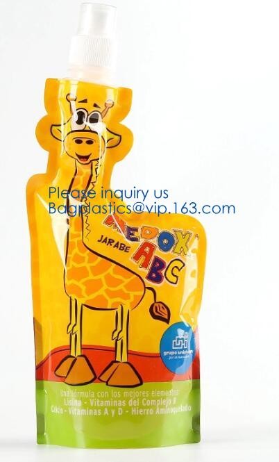 Custom Reusable Juice Food Packaging Plastic Bag Alcohol Drink Wine Spout Pouch Bag,liquid spout pouch/wine drink juice