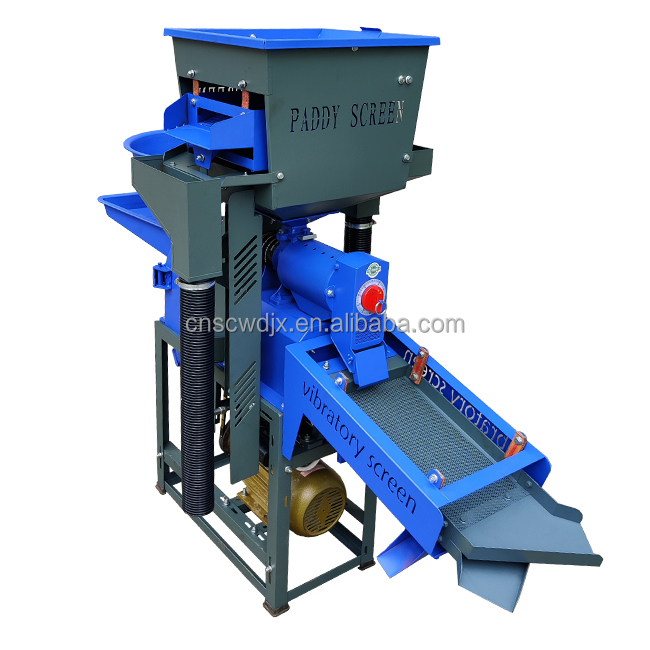DONGYA AGRO 3 LAYER Screen 4 in 1 Rice Mill Machine with Double Outlet