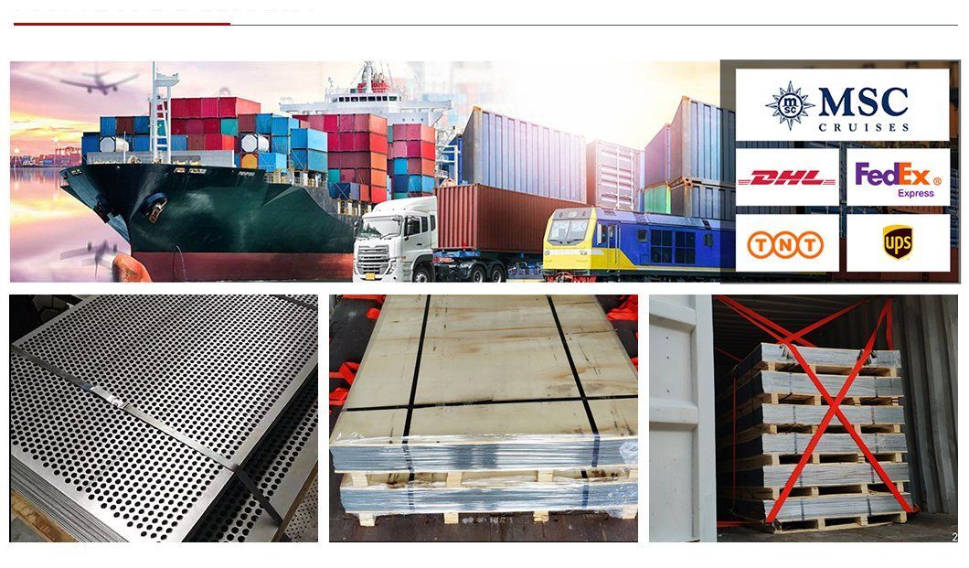 Length 20m Metal Perforated Mesh Generator Room Coiled Plate Thickness 0.2mm-1mm