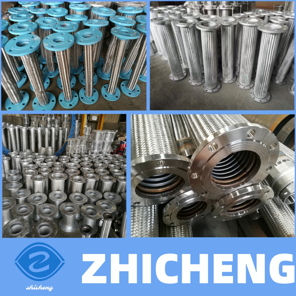 DN32 DN3000mm Lp Gas Radiator Stainless Steel Braided Hose Flanged Metal