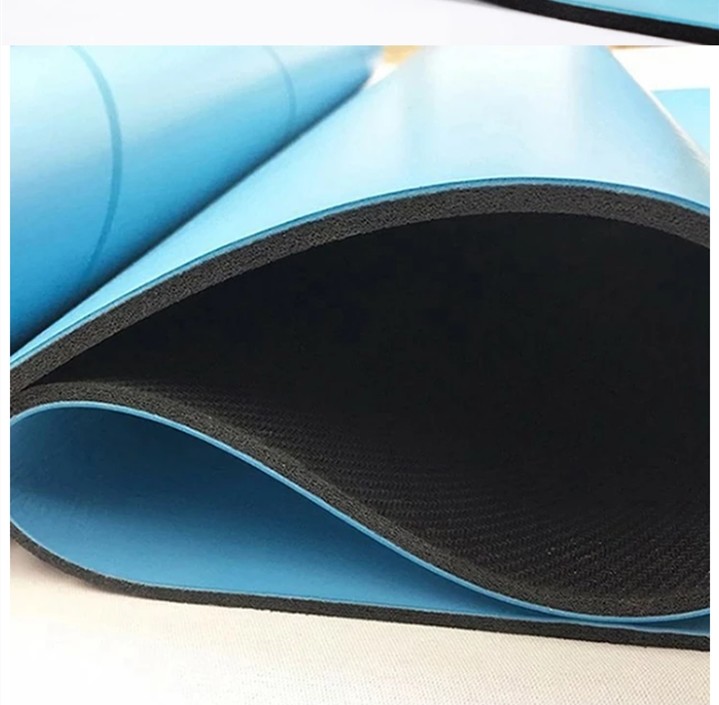 Natural Rubber Yoga Mat, Position lines Yoga Mat, Non-Slip Fitness Mat