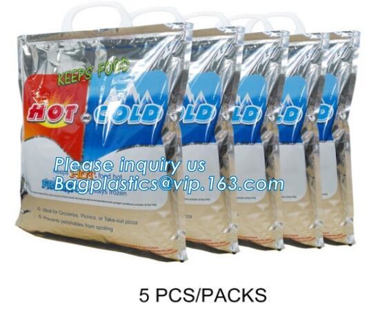 custom bulk waterproof large soft folding food delivery picnic lunch tote grocery cooler bag aluminum foil thermal bags