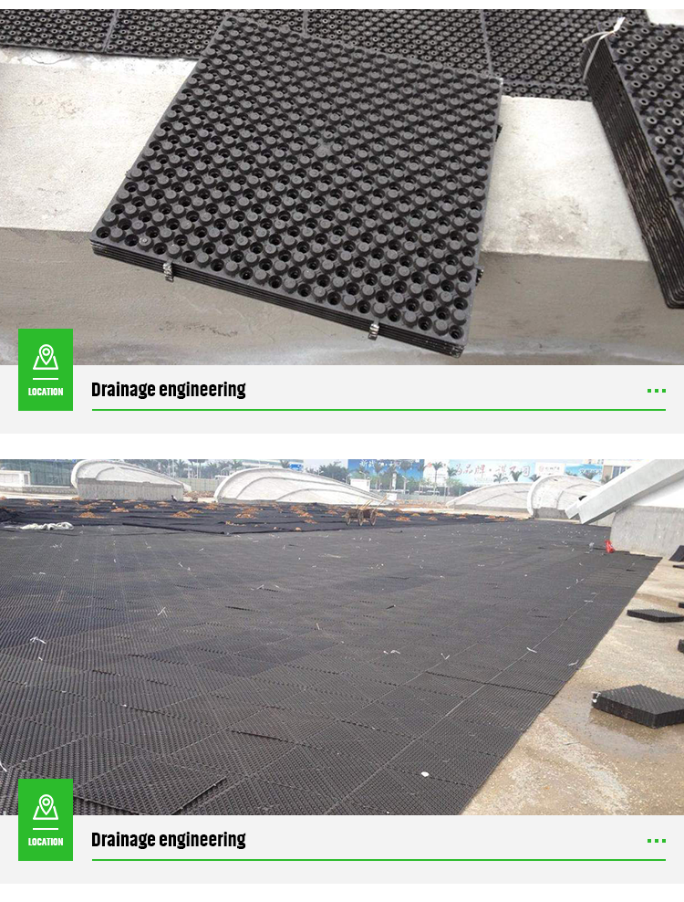 4 Quantity per Square Meter Green Roof Plant House Geotextile Drainage Mat for Garage