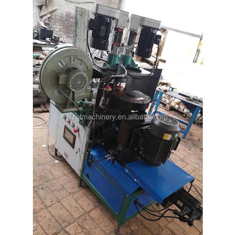 Steel Wire Brush Making Machine for Rust Removal PLC Control 450mm Crimped Wire Wheel