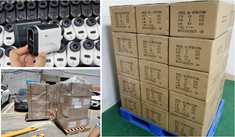 kaemeasu Laser Rangefinder Distance Measuring 6.5X Magnification Hunting Range Finder Telescope D1000