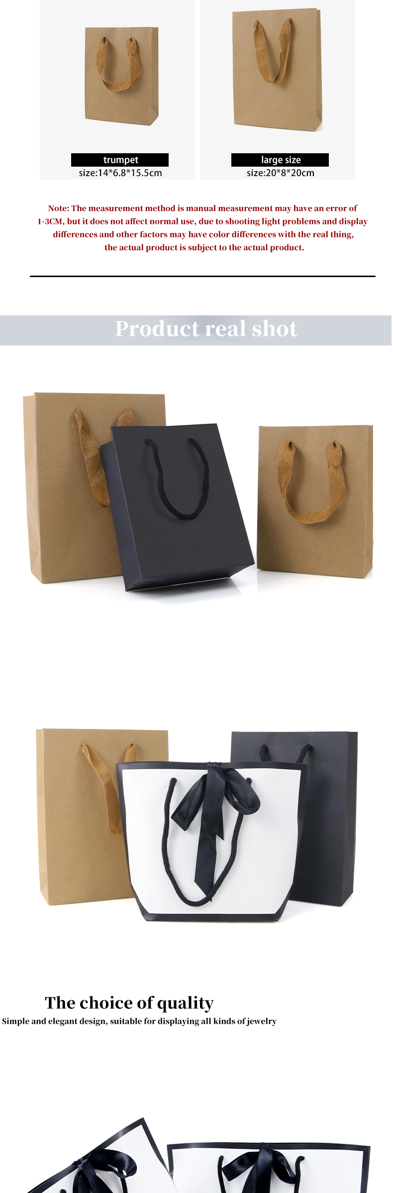 Adaptable Cardboard Paper Jewelry Tote Bag Luxury Storage Case Custom Logo
