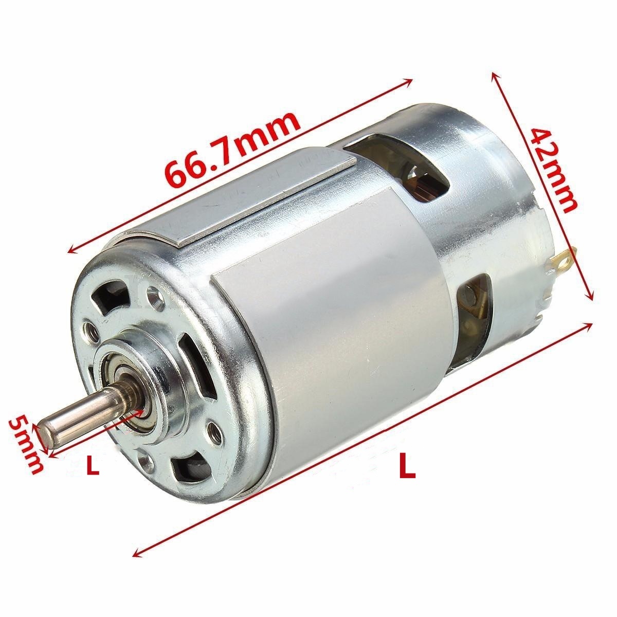 775 DC Motor 42mm 8000-20000rpm High Speed High Torque DC Motor Dual Shaft