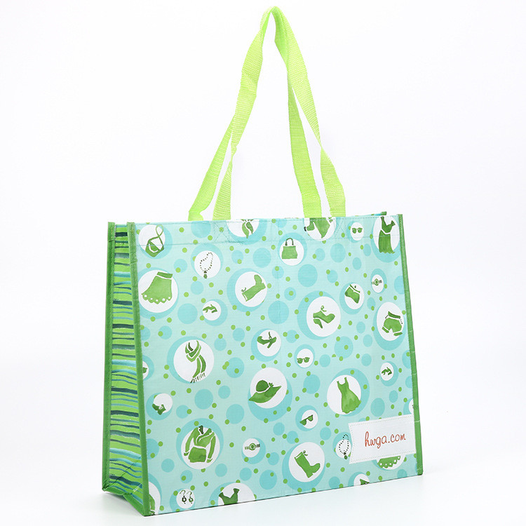 Reusable 120GSM Full Color Printed Shopping PP Woven Plastic Bag
