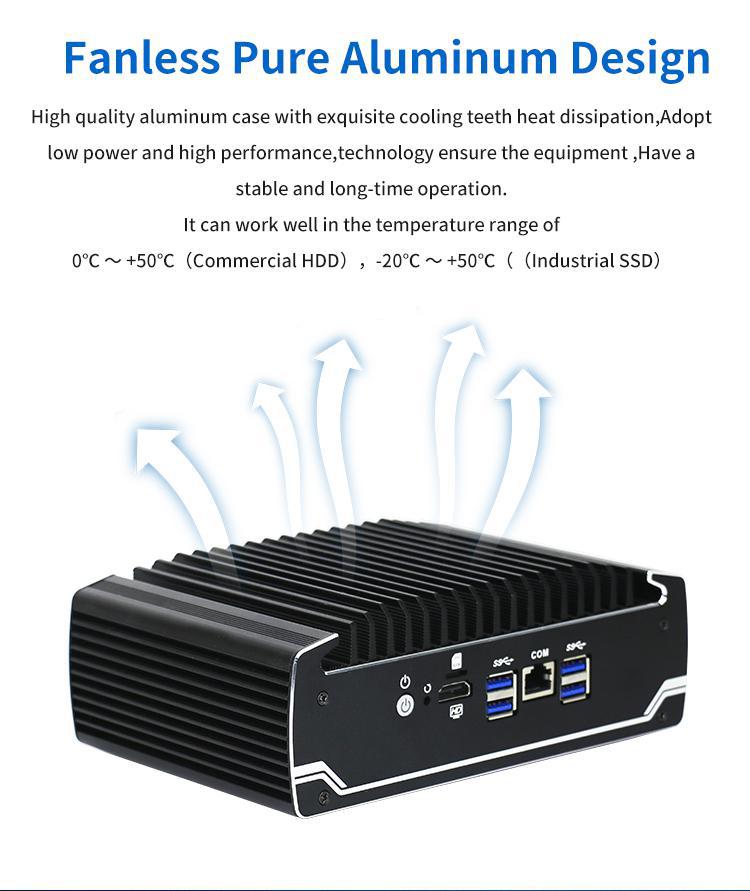 Fanless Pure Aluminum Design