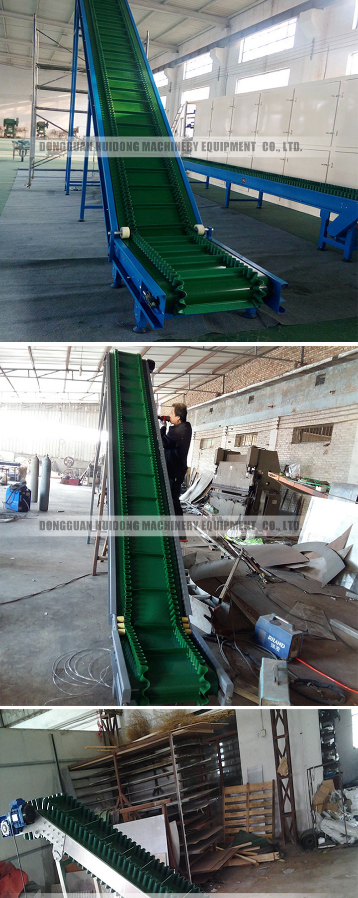 Sidewall Food Grade Rubber Conveyor Belt With 400 - 2600mm Belt Width