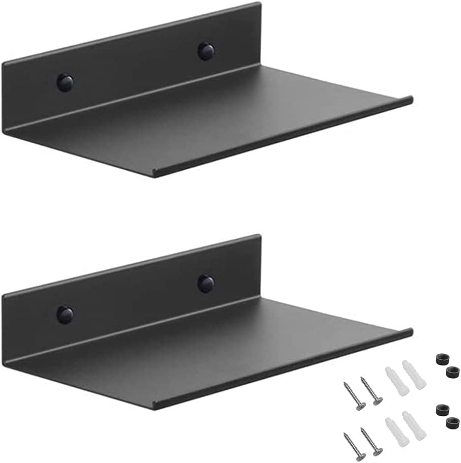 2mm Thickness Matte Black Floating Shelves for Storage and Decoration Sample Offered