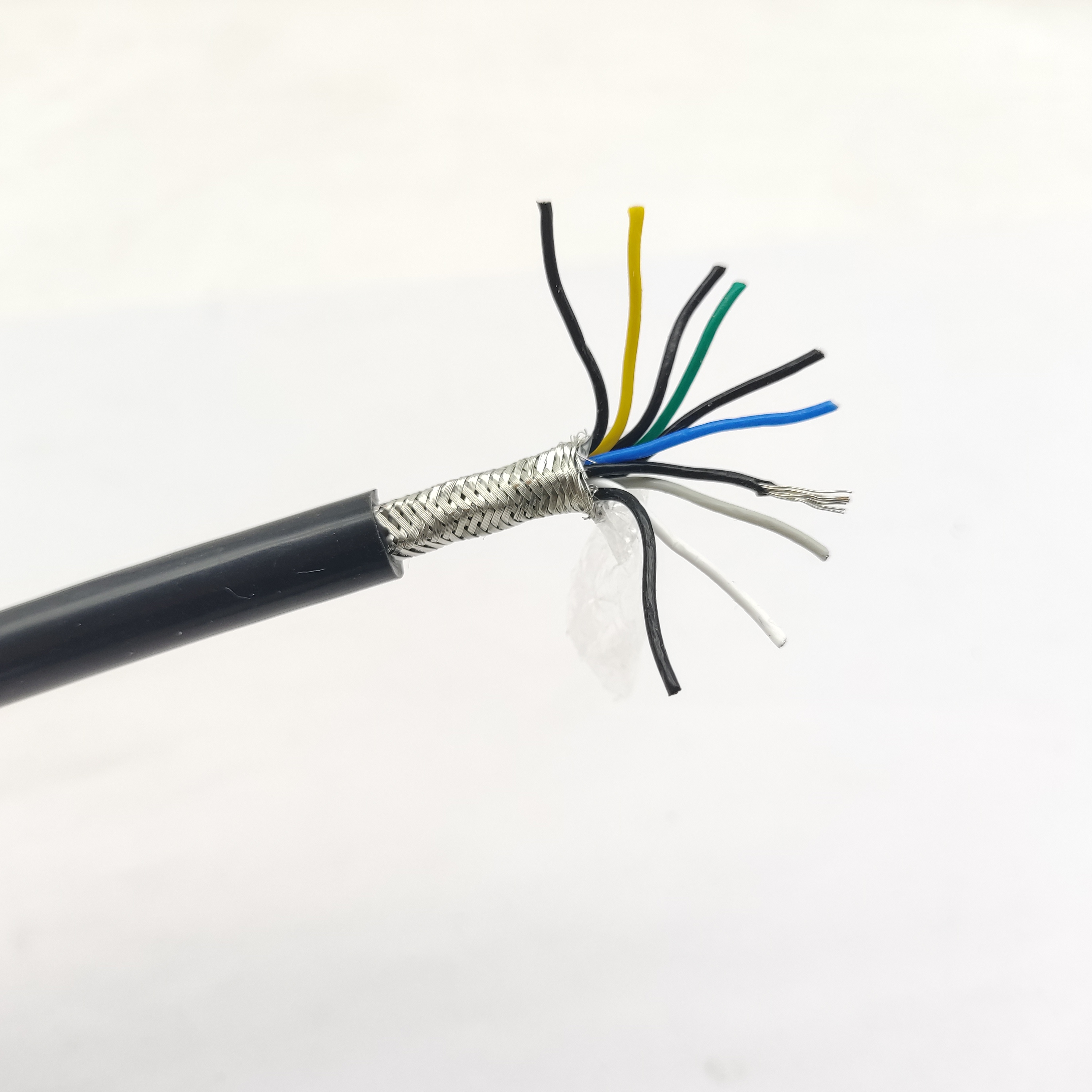 write the cable introduction for High Tempterature Cable Shielded Sensor Cable 4 Pairs 0.12sqmm Braided SPC conductor FEP insulation SPC wire braided shield TPE jacket Cable