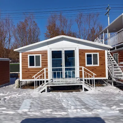 Environmental Protection 2 Bedroom Prefab Expandable Container House with Steel Door