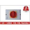 Buy cheap PC Safety 3 Pole 63 Amp Rotary Isolator Switch for Power Distribution from wholesalers