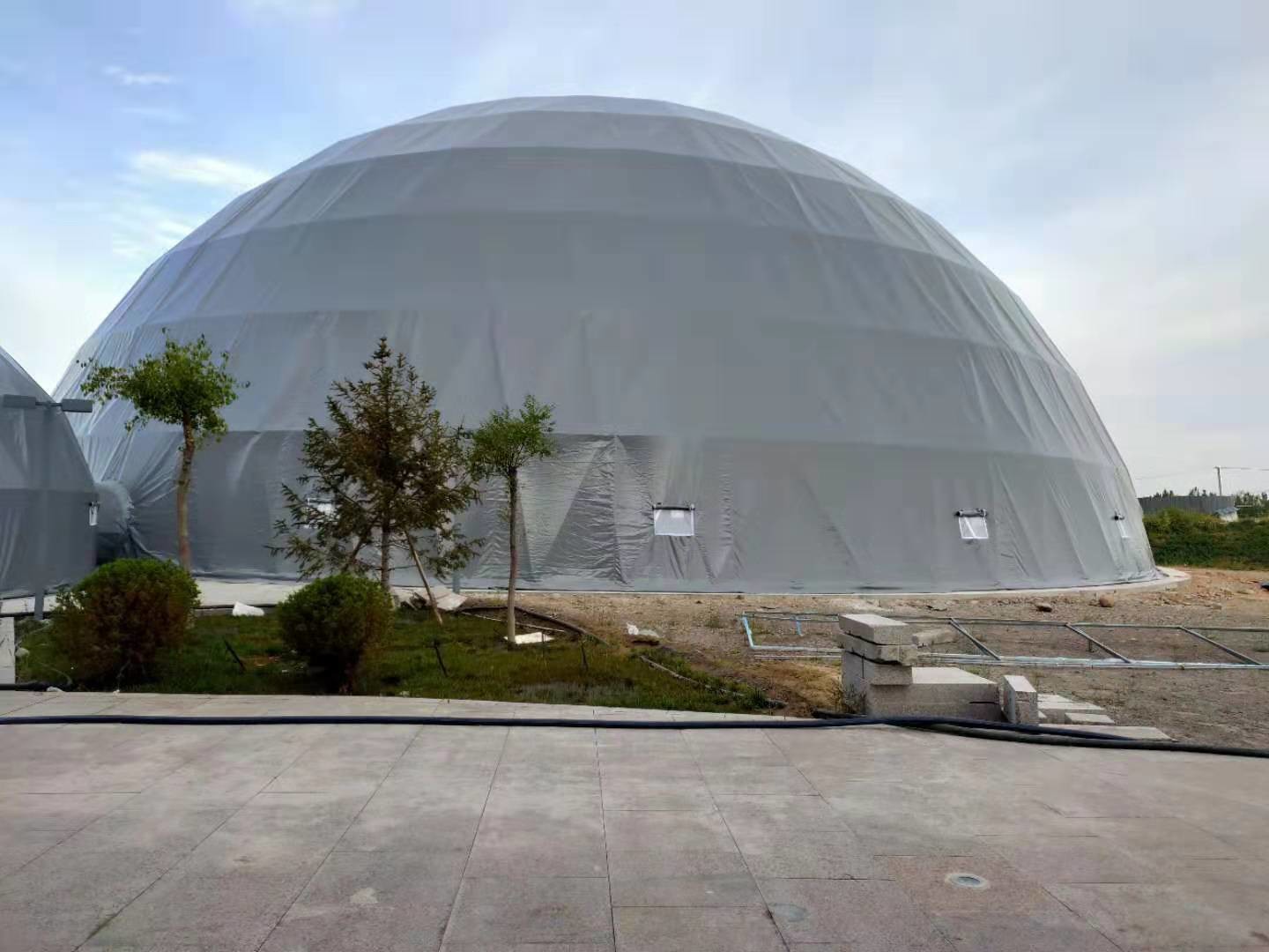 2 Ventilation Window Igloo Dome Tent 15m Diameter Exhibition Transparent