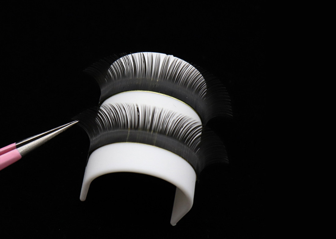 White Plastic U Shape Eyelash Extension Glue Ring Adhesive Pallet