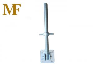 China Zinc Plated Solid Swivel Scaffold Screw Jack Base Construction on sale