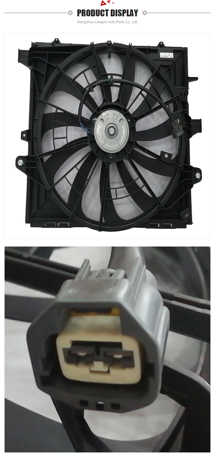 23347101 Radiator Fan Assembly for Chevrolet CAMARO and Cadillac ATS Top Performance