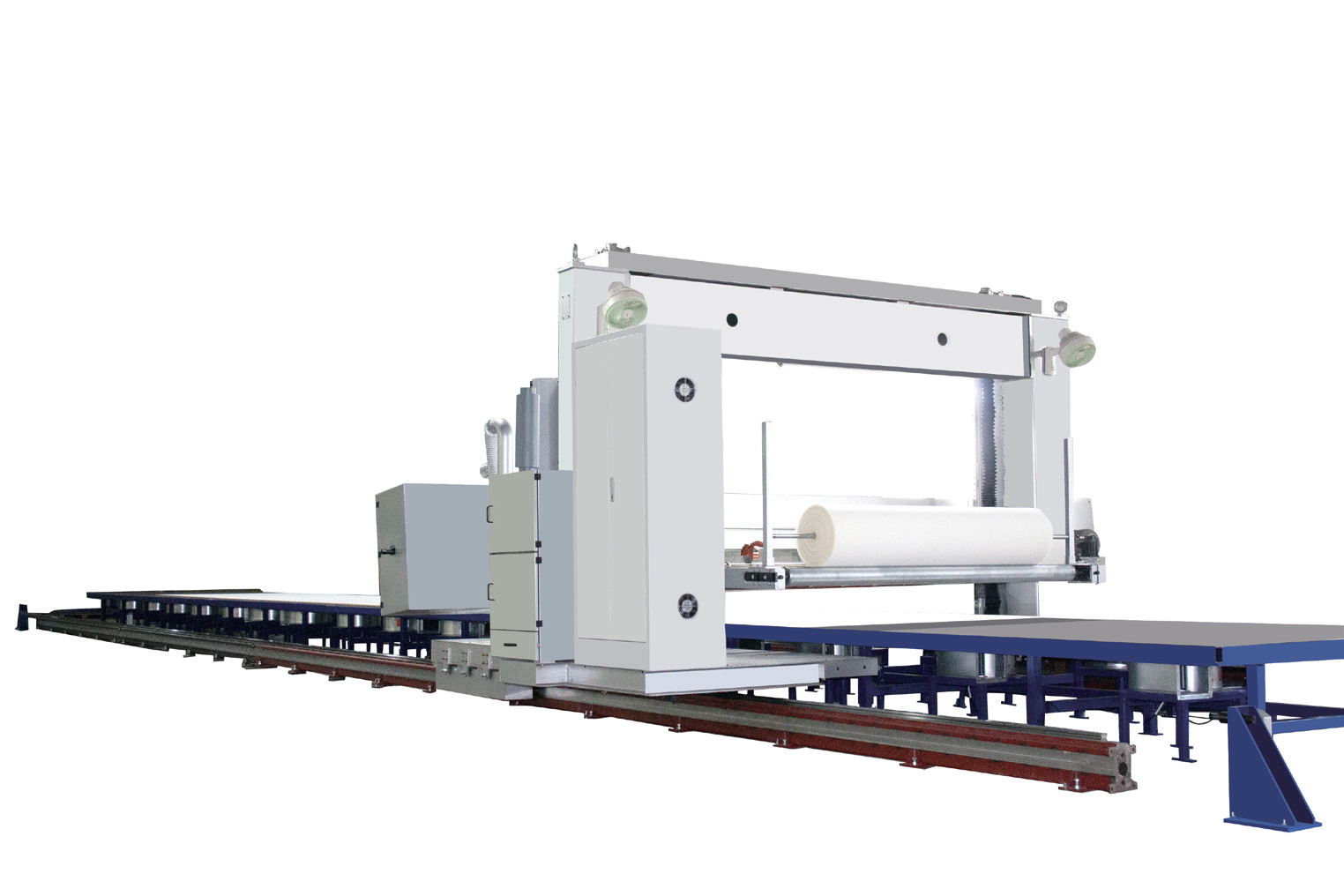 Continuous Auto Foaming Line Long Foam Block Horizontal Peeling Machine ±0.2mm Cutting Tolerance