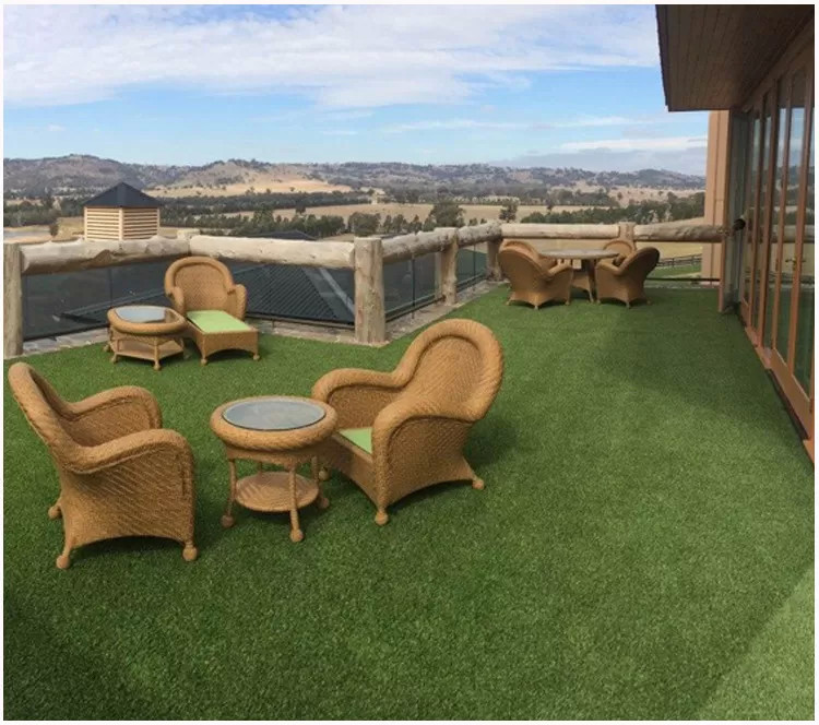 Anti UV Soft Plastic Artificial Grass For Wedding Decoration 4 Tone Wear Resistance