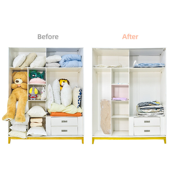 Transparent PA PE Vacuum Seal Storage Bags For Clothes