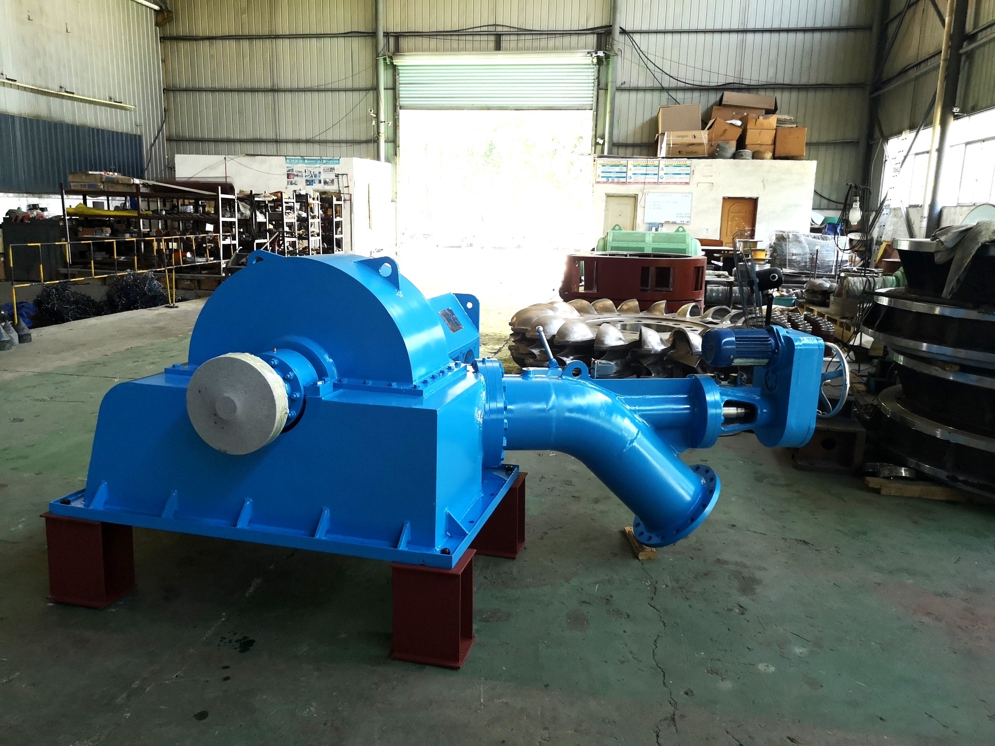 200kW-30MW Stainless Steel Turgo Turbine Generator With Rated Frequency 50/60Hz