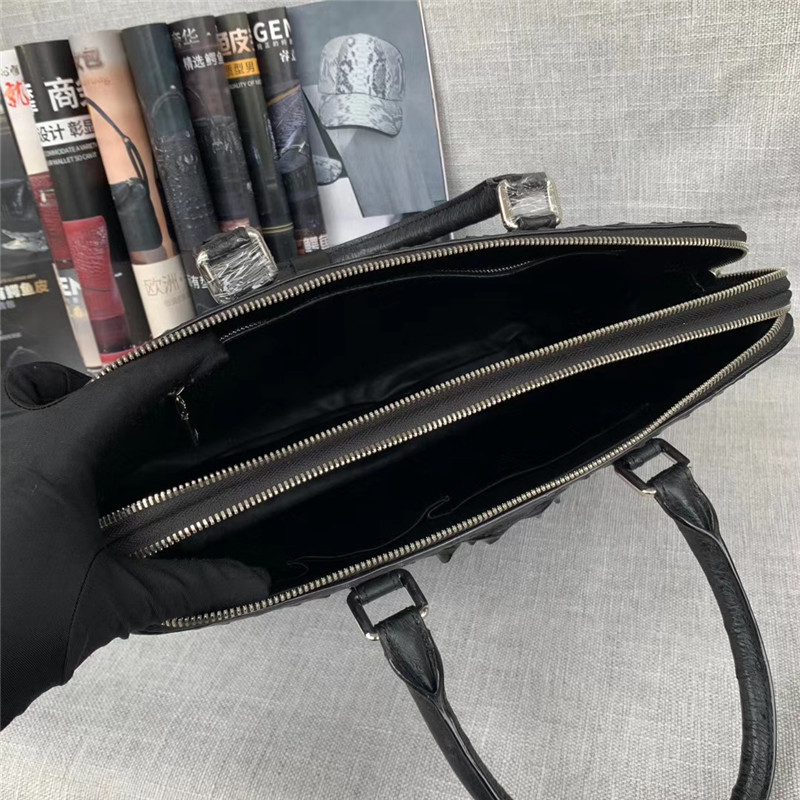 Authentic Crocodile Skin Businessmen Briefcase Laptop Handbag Genuine Exotic Alligator Leather Male Large Shoulder Bag