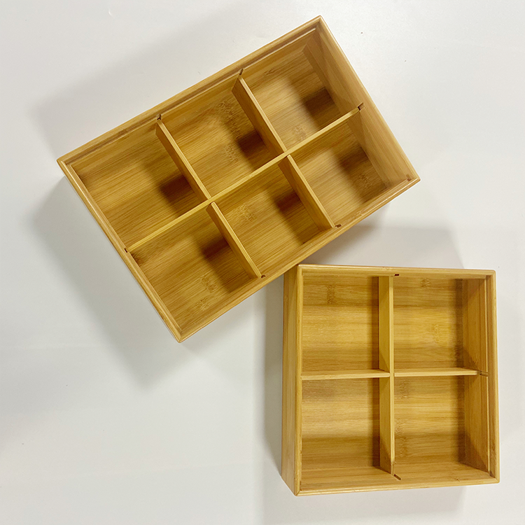 Sustainable Bamboo Storage Box Organizer For Jewllery Condiment