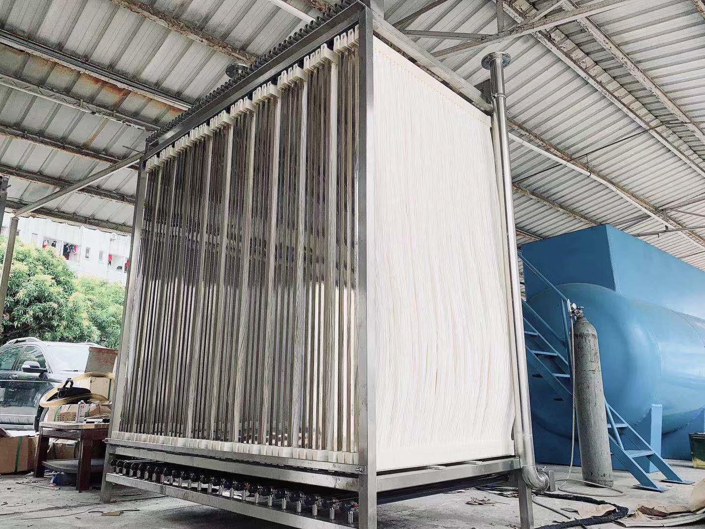 Supporting Column Membrane Bioreactor For Waste Water Purification System